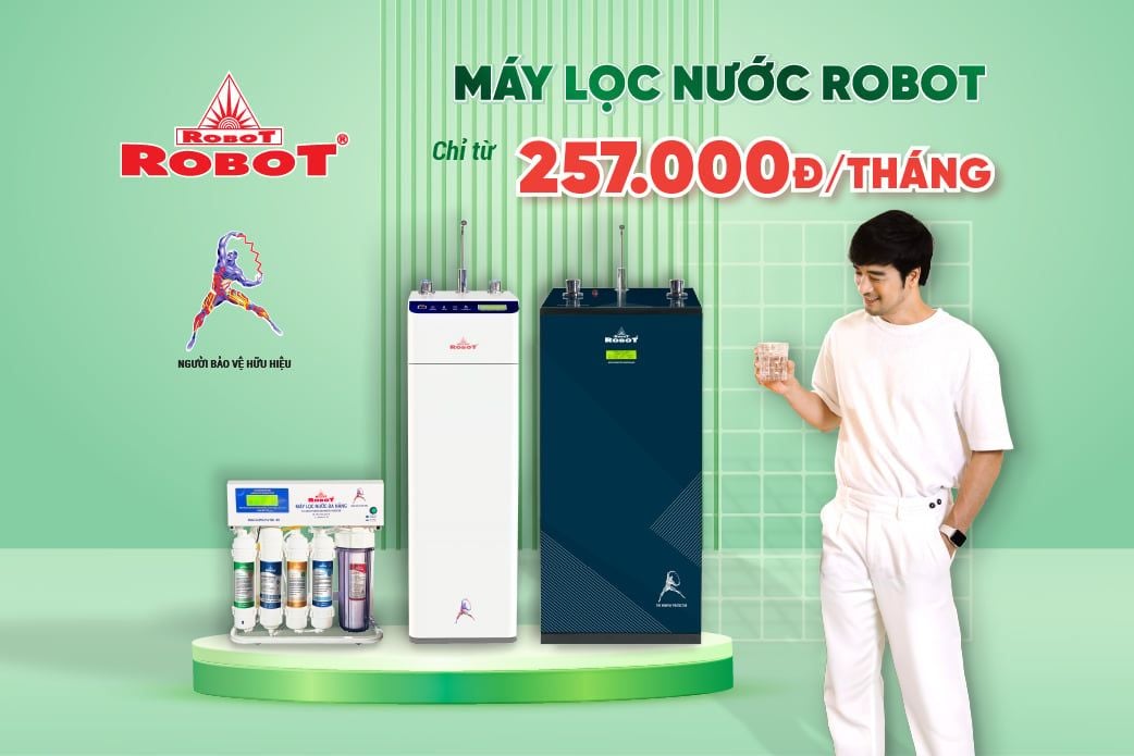 Tháng 8 về – lên deal cực chất | Máy lọc nước ROBOT – trả góp nhẹ tênh chỉ từ 257.000đ/tháng