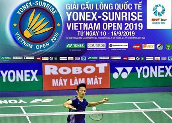 Robot đồng tài trợ giải cầu lông Yonex Sunrise Viet Nam Open 2019