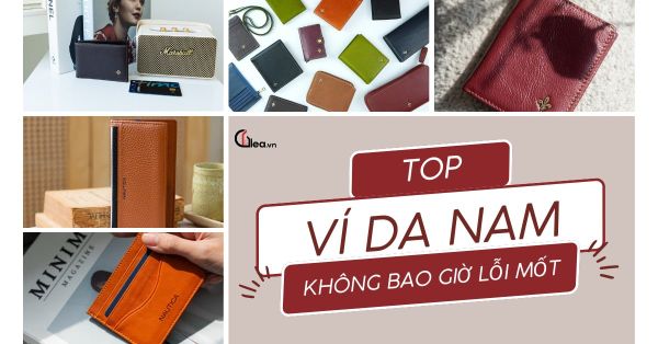 Những mẫu ví da nam không bao giờ lỗi mốt