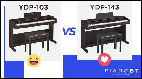 So sánh đàn piano điện Yamaha YDP-103 và YDP-143