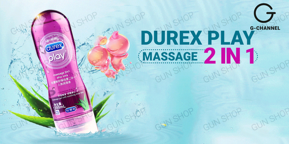 Gel bôi trơn Durex Play Massage 2 in 1