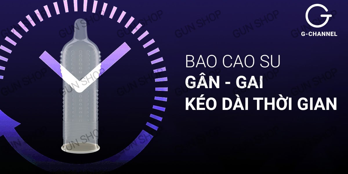 bao cao su gân gai kéo dài thời gian