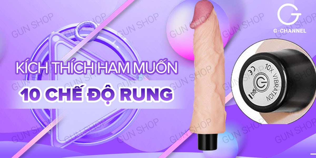 Dương vật giả HongKong Lovetoy - cao cấp 10 chế độ, 2 pin