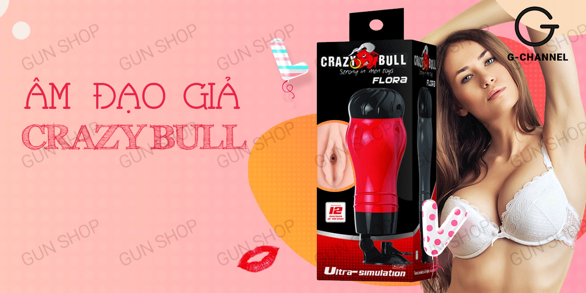 Âm đạo giả đa năng - Baile Crazy Bull Red Flora chính hãng tại Gunshop.vn