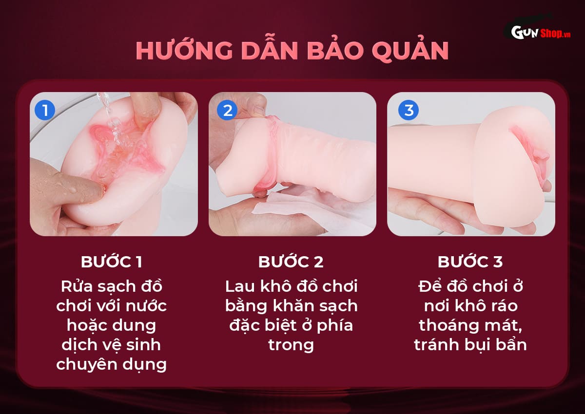 Cách bảo quản âm đạo giả Shelly Play Duce đúng cách