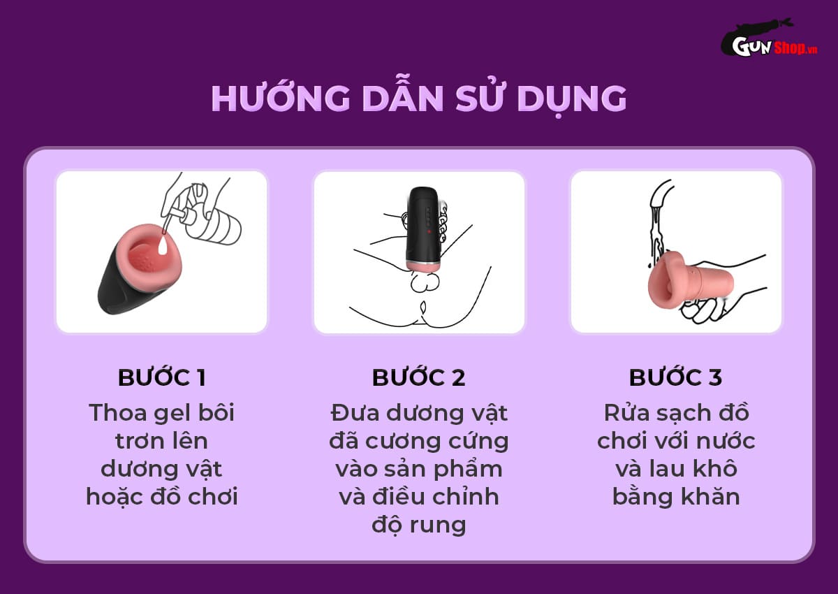 Hướng dẫn sử dụng âm đạo giả Shelly Play Kusama