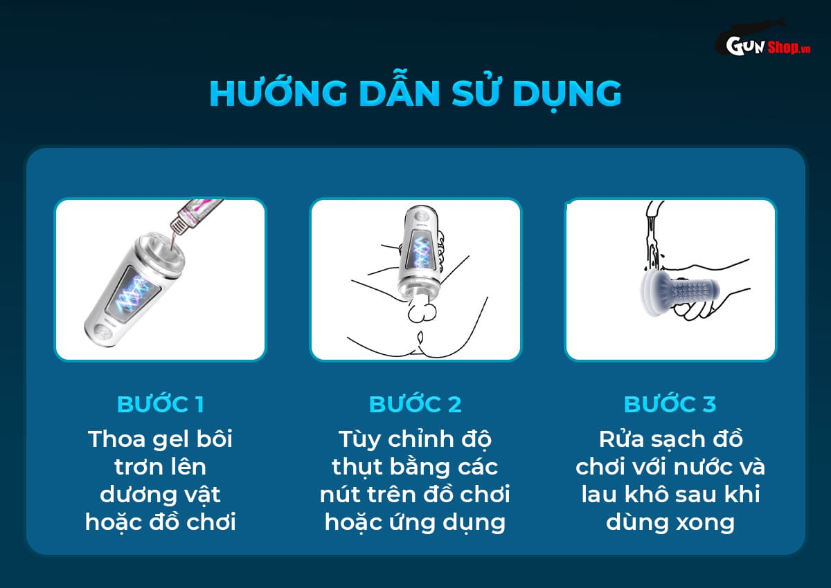 Hướng dẫn cách sử dụng âm đạo giả Shelly Play Venus đúng cách