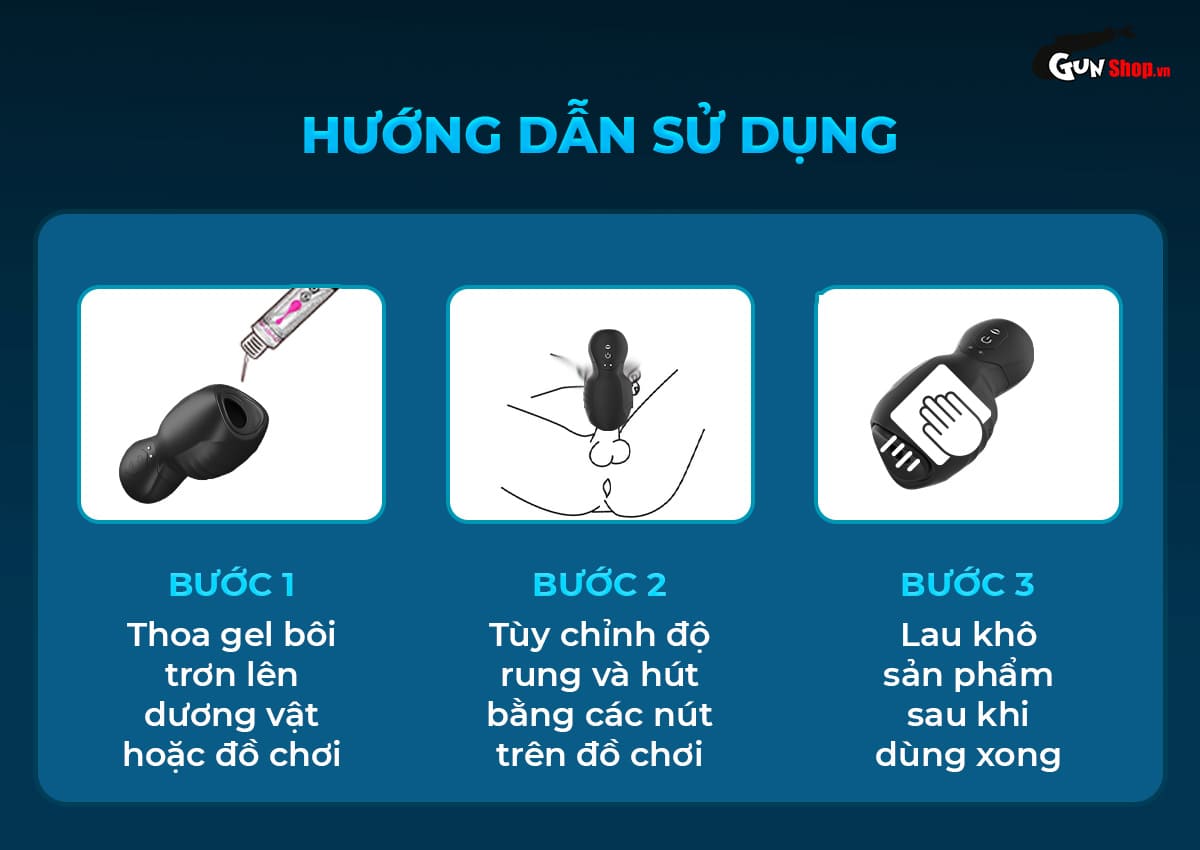 Hướng dẫn sử dụng âm đạo giả rung hút Shelly Play Wink
