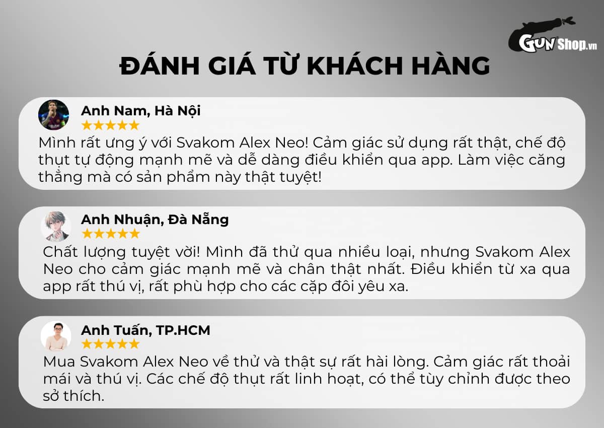 Trải nghiệm thật từ người dùng: Đánh giá Svakom Alex Neo tại Gunshop