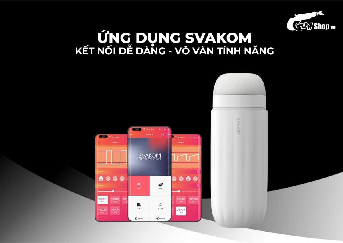 Âm đạo giả Svakom Sam Neo Trắng cao cấp tại Gunshop
