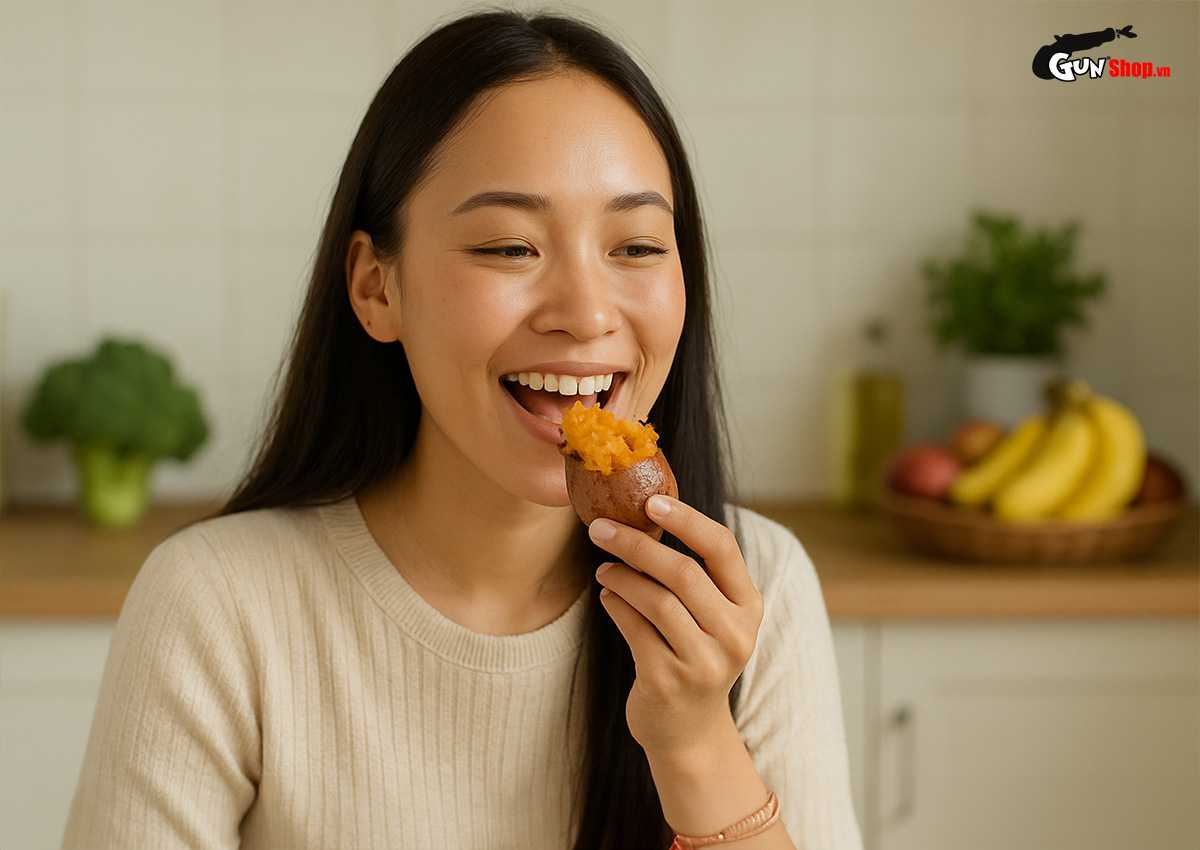 Ăn khoai lang có nổi mụn không?