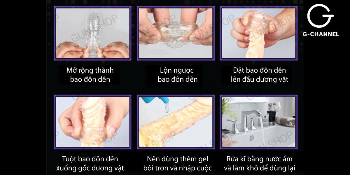 Bao cao su đôn dên có quai đeo hot nhất hiện nay
