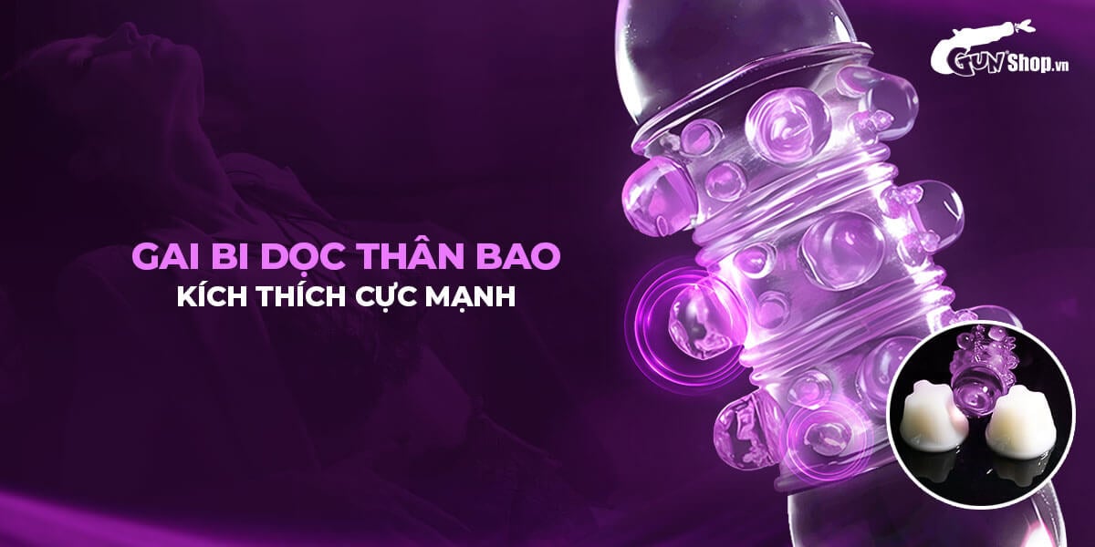 bao cao su đôn dên khúc Baile giúp tăng kích thước giá rẻ tại gunshop.vn