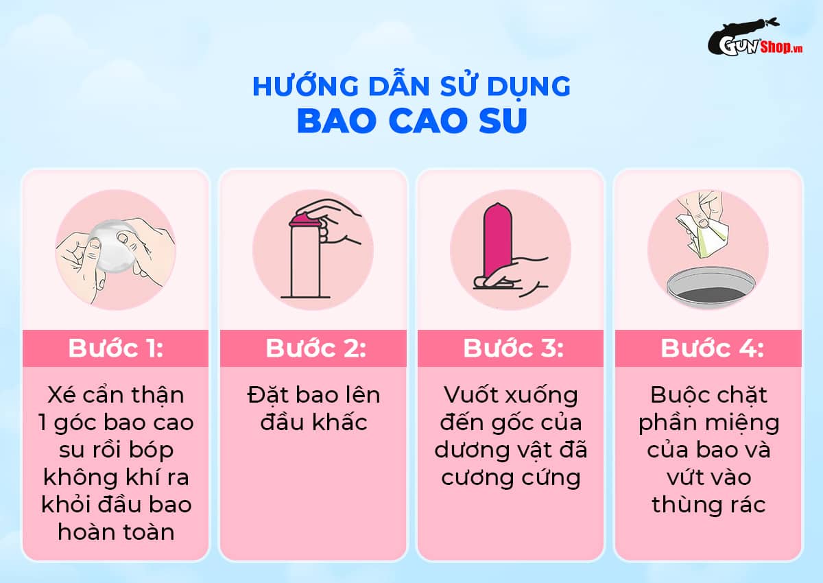 Hướng dẫn cách sử dụng bao cao su Okamoto 0.03 Cool