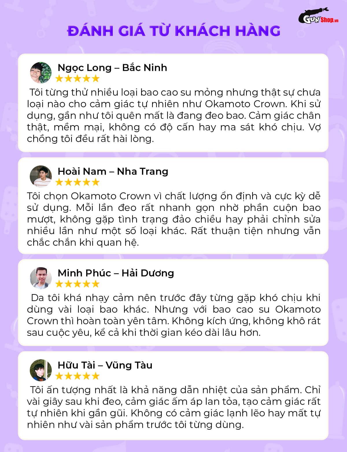Review đánh giá bao cao su Okamoto Crown