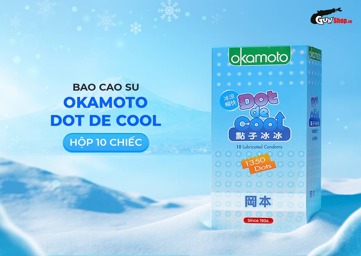 Bao cao su Okamoto Dot De Cool chính hãng giá tốt tại Gunshop