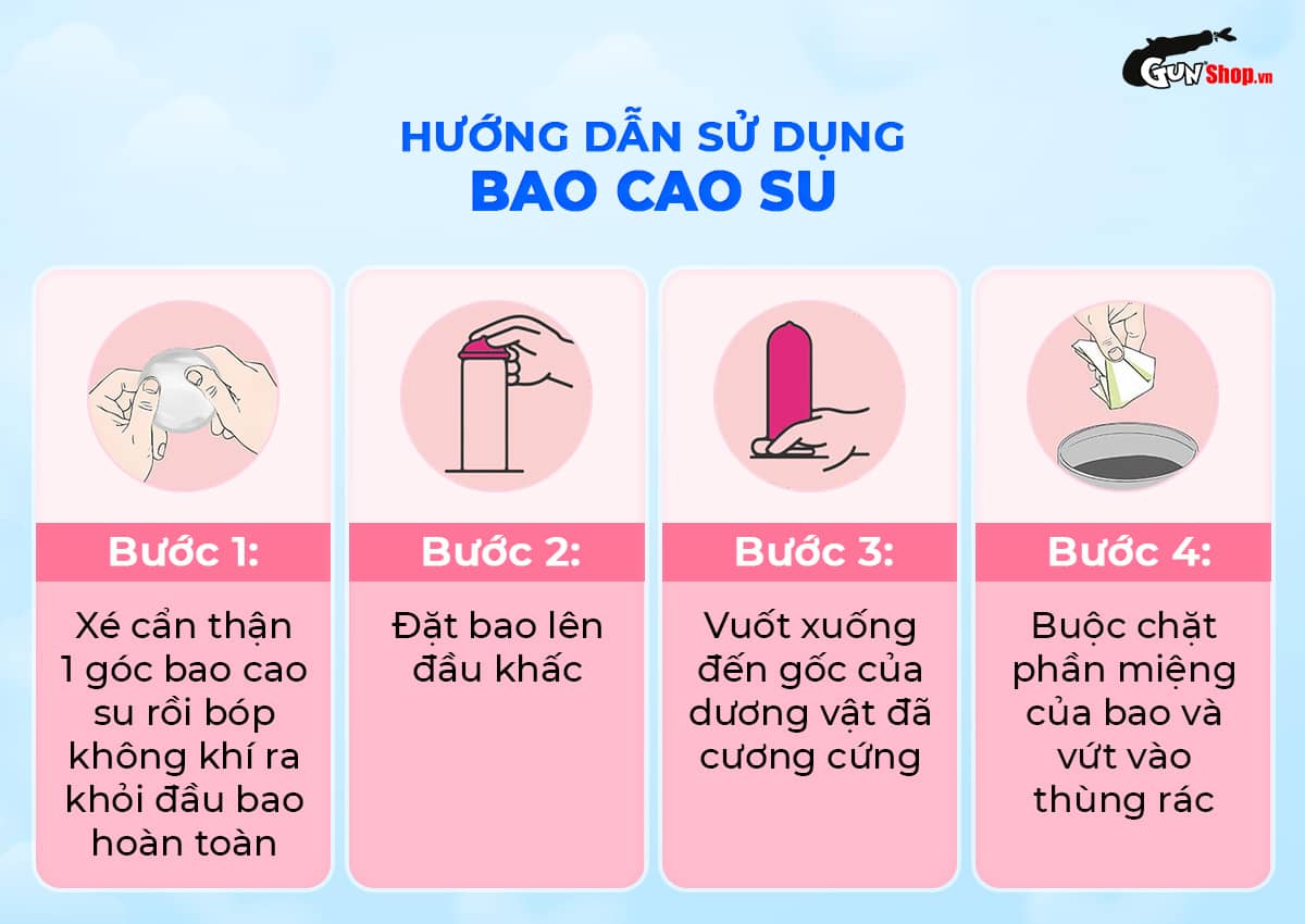 Hướng dẫn cách sử dụng bao cao su Okamoto Dot De Cool
