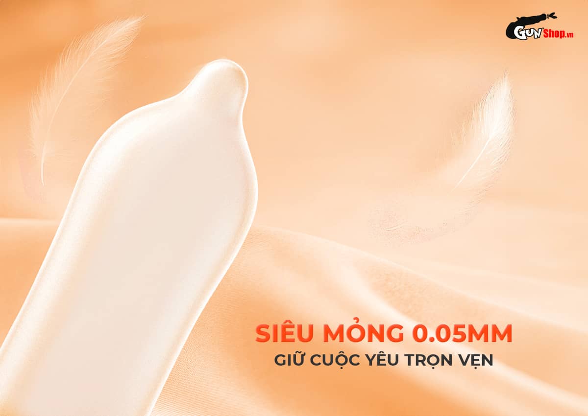 Bao cao su Okamoto Skinless Skin Orange Super Lubricative chính hãng tại Gunshop