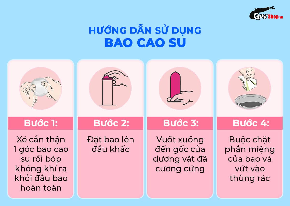 Hướng dẫn cách sử dụng bao cao su Okamoto Skinless Skin Purity