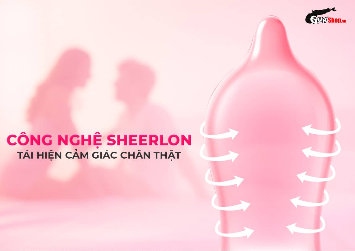 Bao cao su Okamoto Skinless Skin Strawberry hương dâu chính hãng tại Gunshop