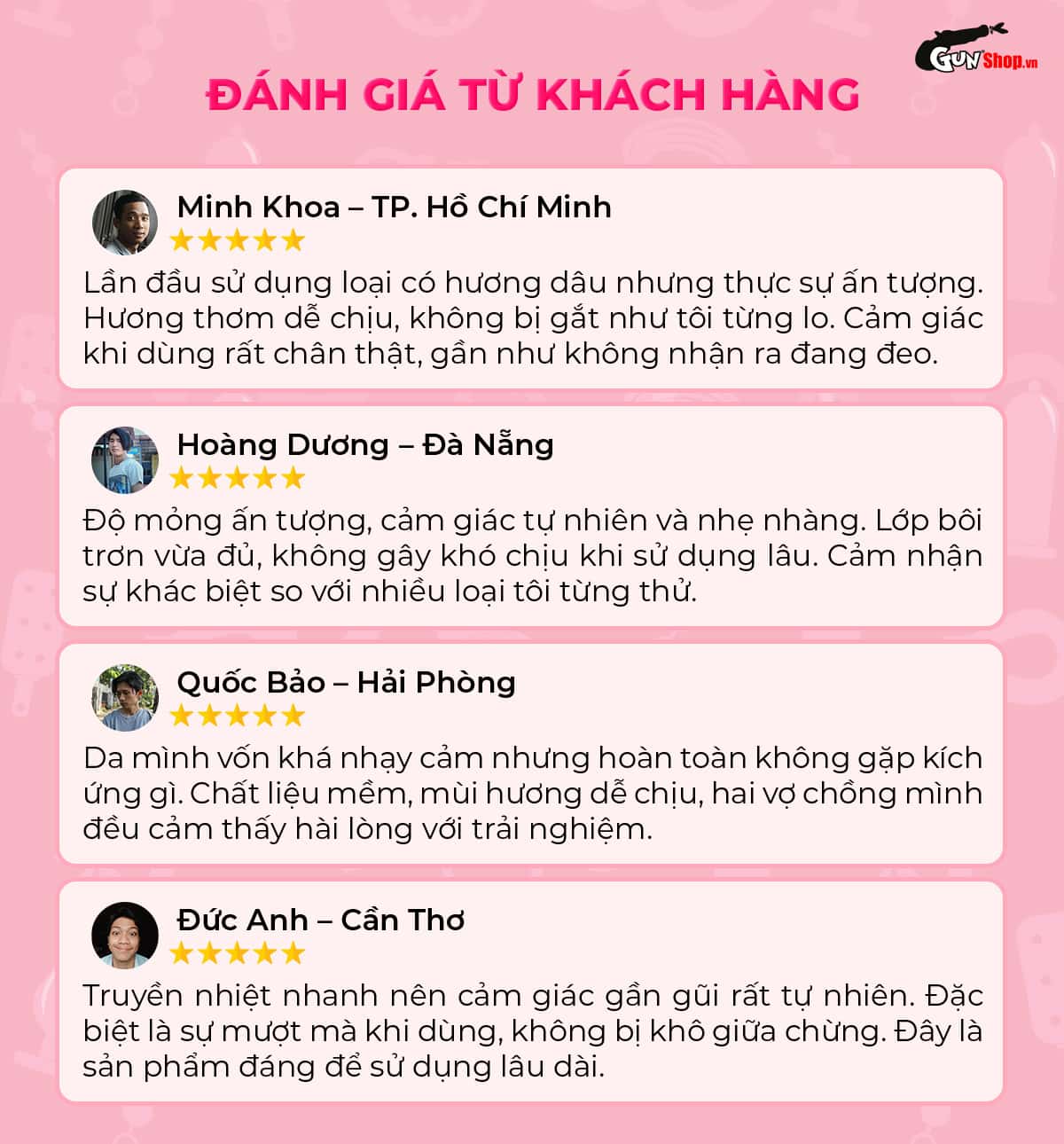 Đánh giá người dùng bao cao su Okamoto Skinless Skin Strawberry