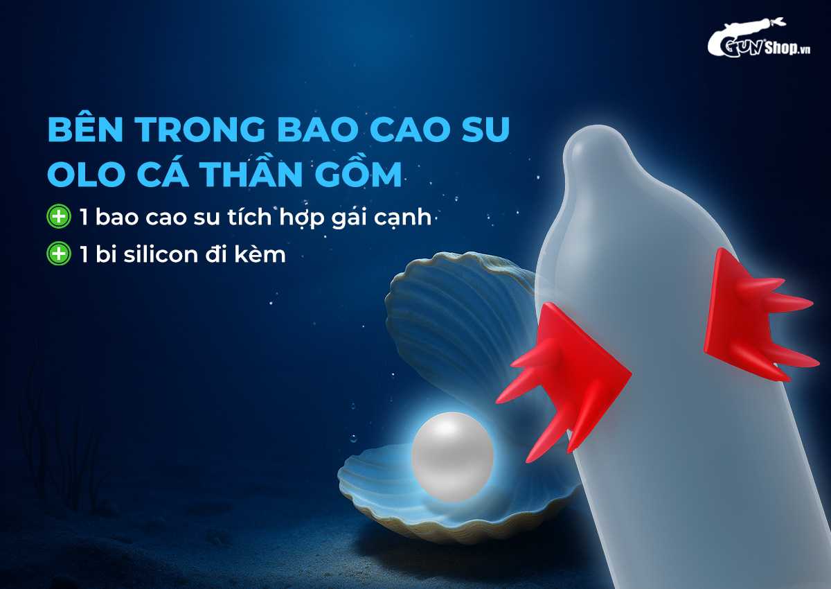 Bao cao su OLO Cá thần chính hãng, giá rẻ tại Gunshop