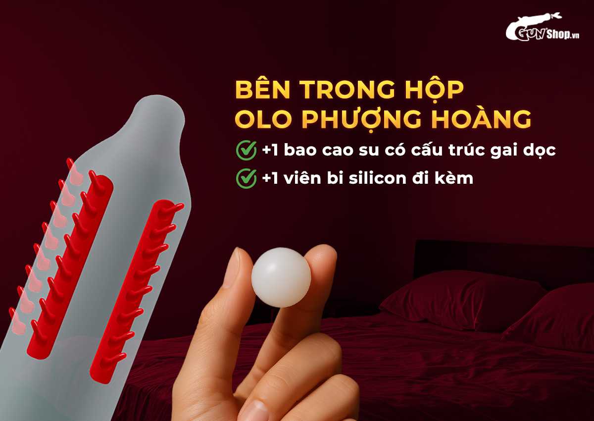 Bao cao su OLO Phượng hoàng  chính hãng, giá rẻ tại Gunshop