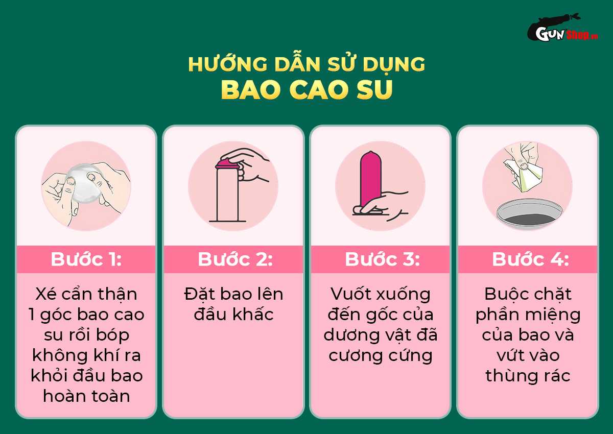 Hướng dẫn cách sử dụng bao cao su OLO Rồng vàng