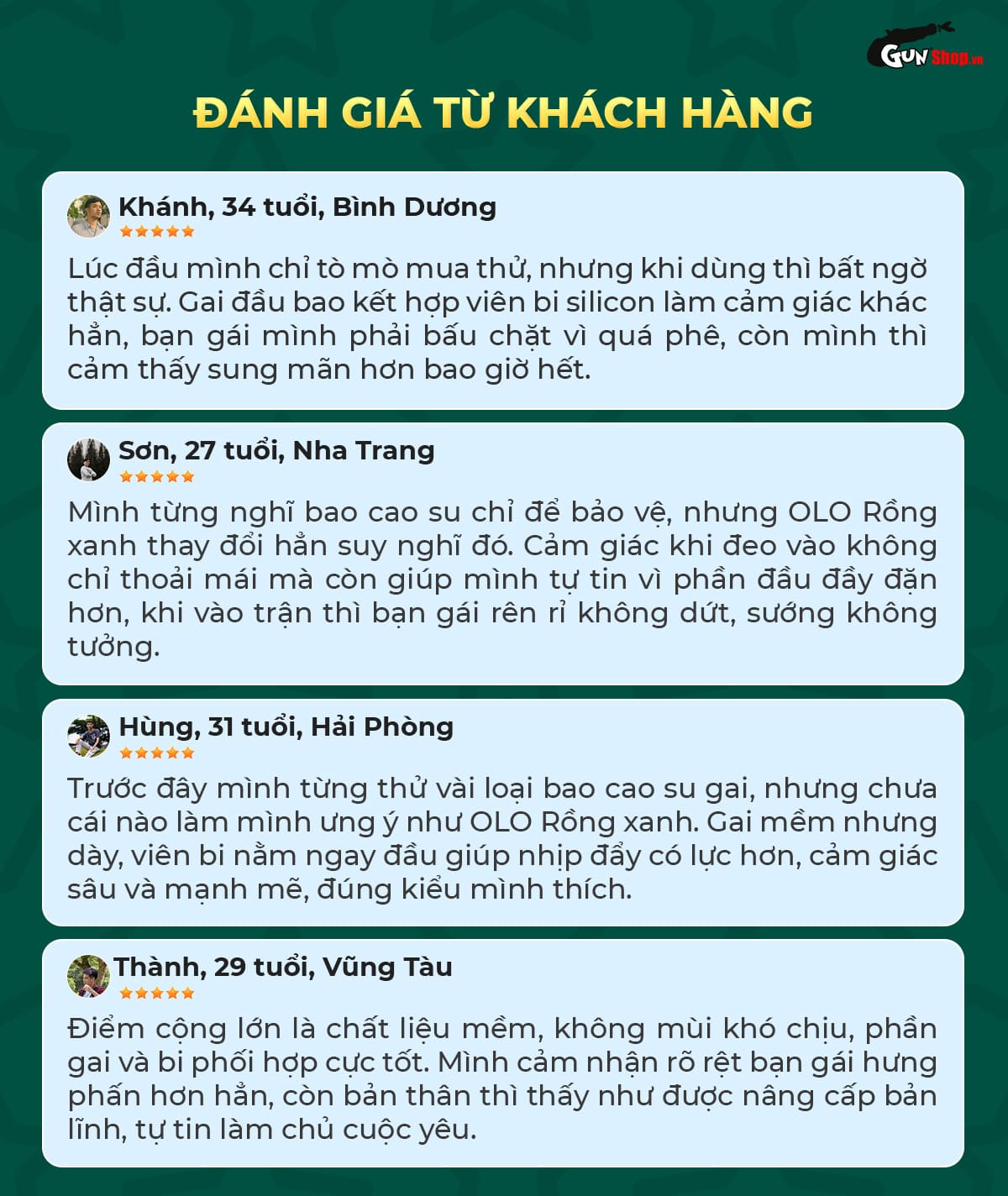 Review đánh giá bao cao su OLO Rồng xanh