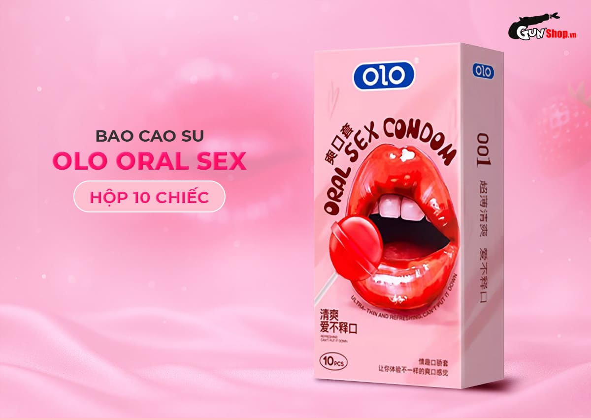 Bao cao su quan hệ miệng OLO Oral Sex chính hãng tại Gunshop