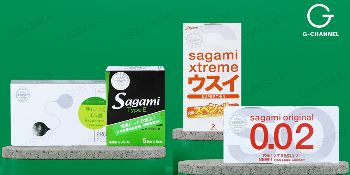 Bao cao su Sagami Nhật Bản siêu mỏng