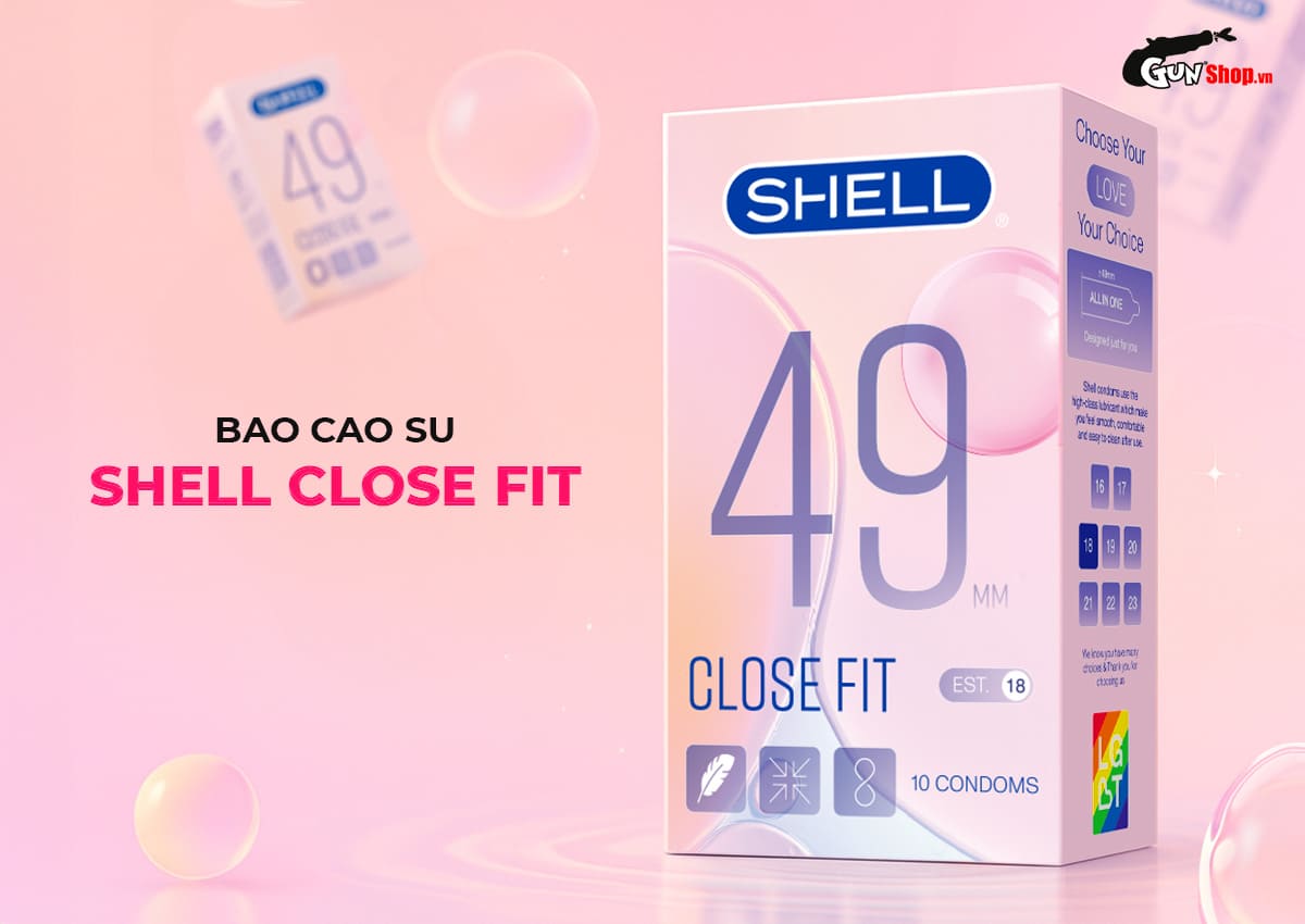 Bao cao su Shell Close Fit chính hãng cao cấp tại Gunshop.vn