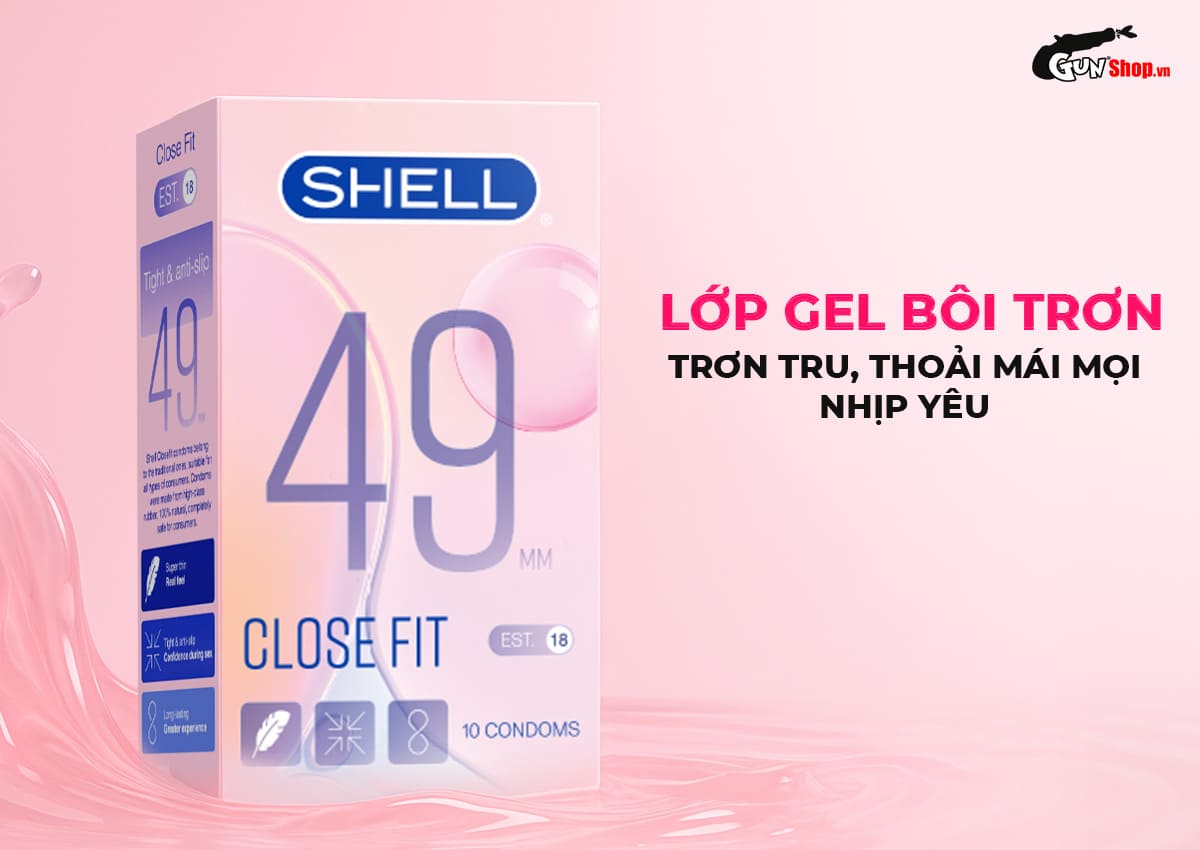 Bao cao su Shell Close Fit chính hãng cao cấp tại Gunshop.vn