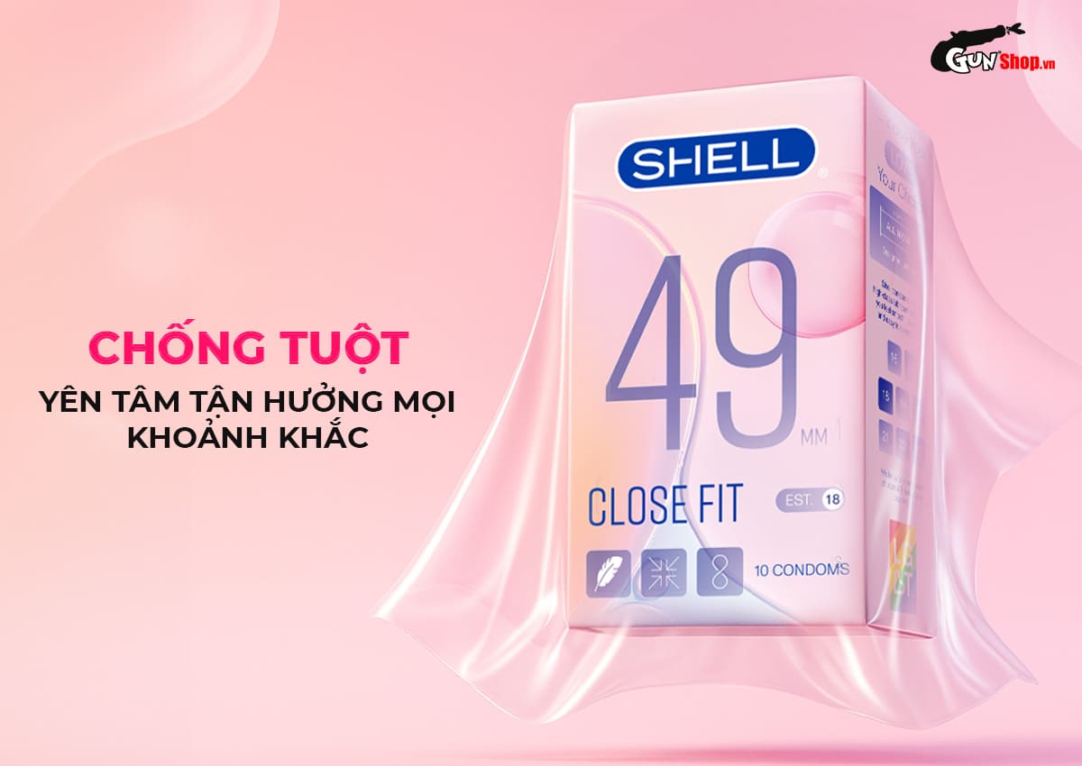 Bao cao su Shell Close Fit chính hãng cao cấp tại Gunshop.vn