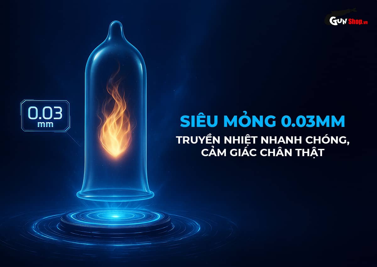Bao cao su Shell Cool Prolong - Hộp 10 cái chính hãng tại Gunshop