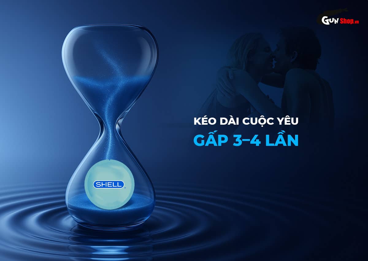 Bao cao su Shell Cool Prolong - Hộp 10 cái chính hãng tại Gunshop