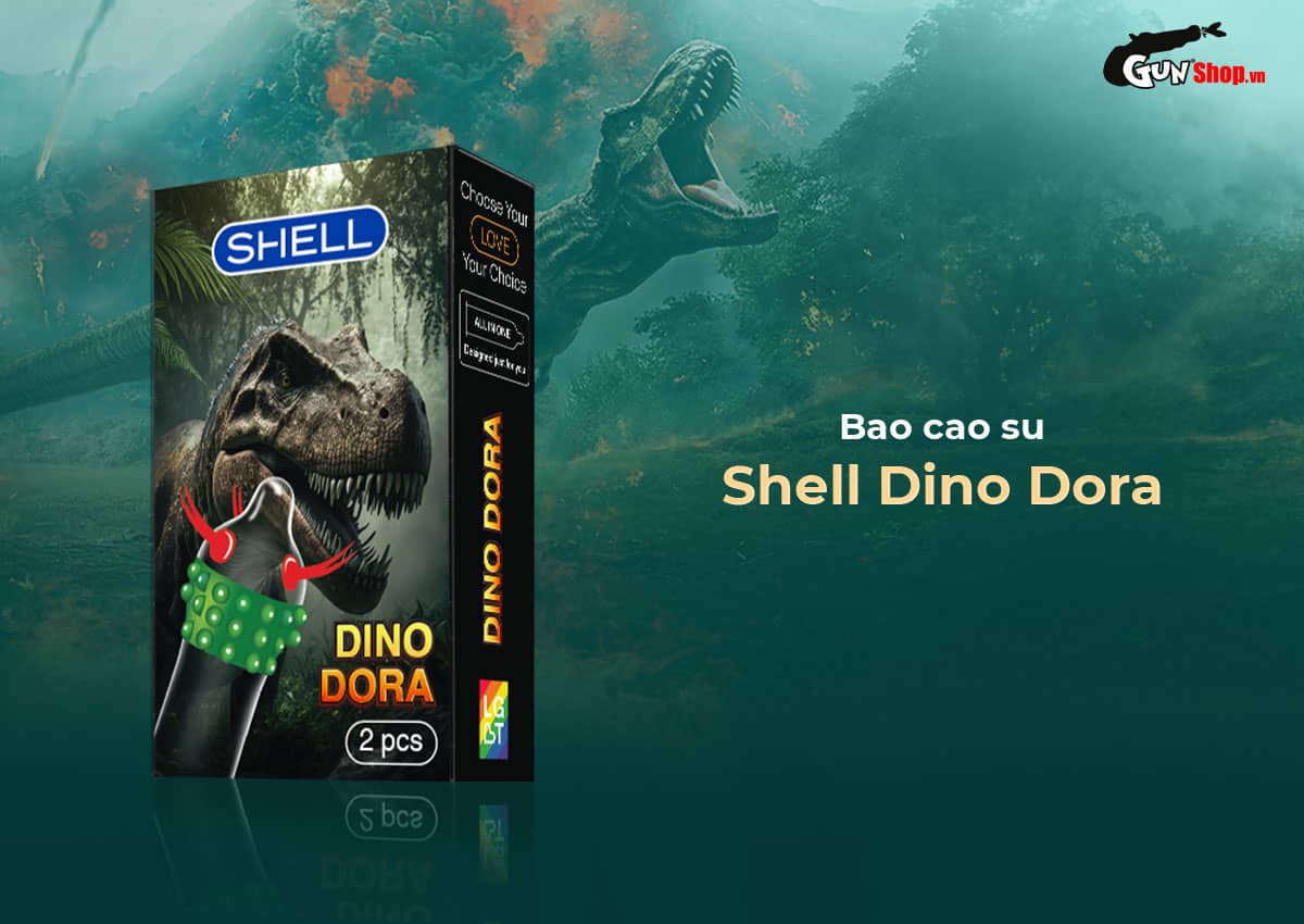 Bao cao su Shell Dino Dora chính hãng, giá rẻ tại Gunshop