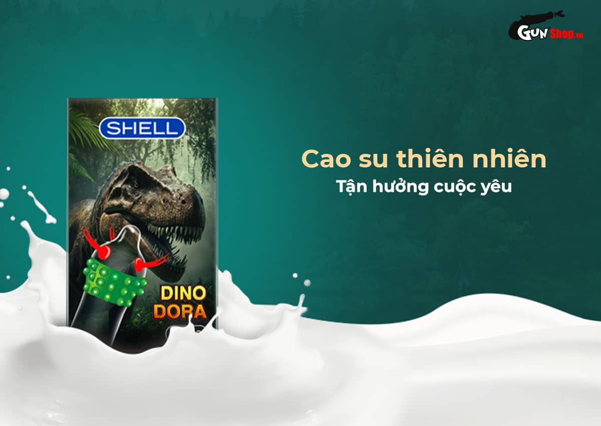 Bao cao su Shell Dino Dora chính hãng, giá rẻ tại Gunshop