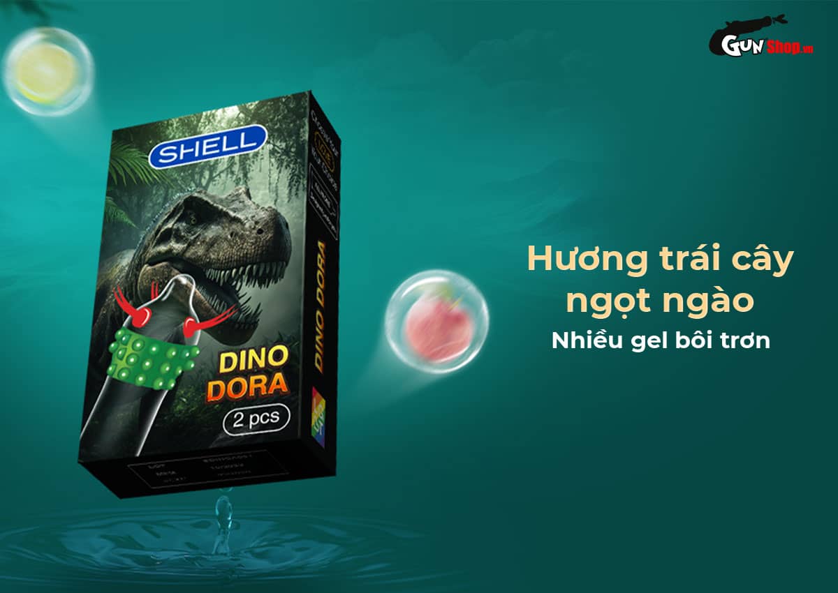 Bao cao su Shell Dino Dora chính hãng, giá rẻ tại Gunshop