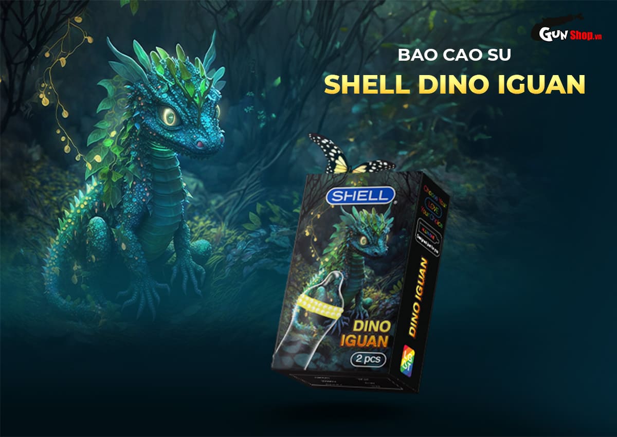 Bao cao su Shell Dino Iguan chính hãng giá rẻ tại Gunshop