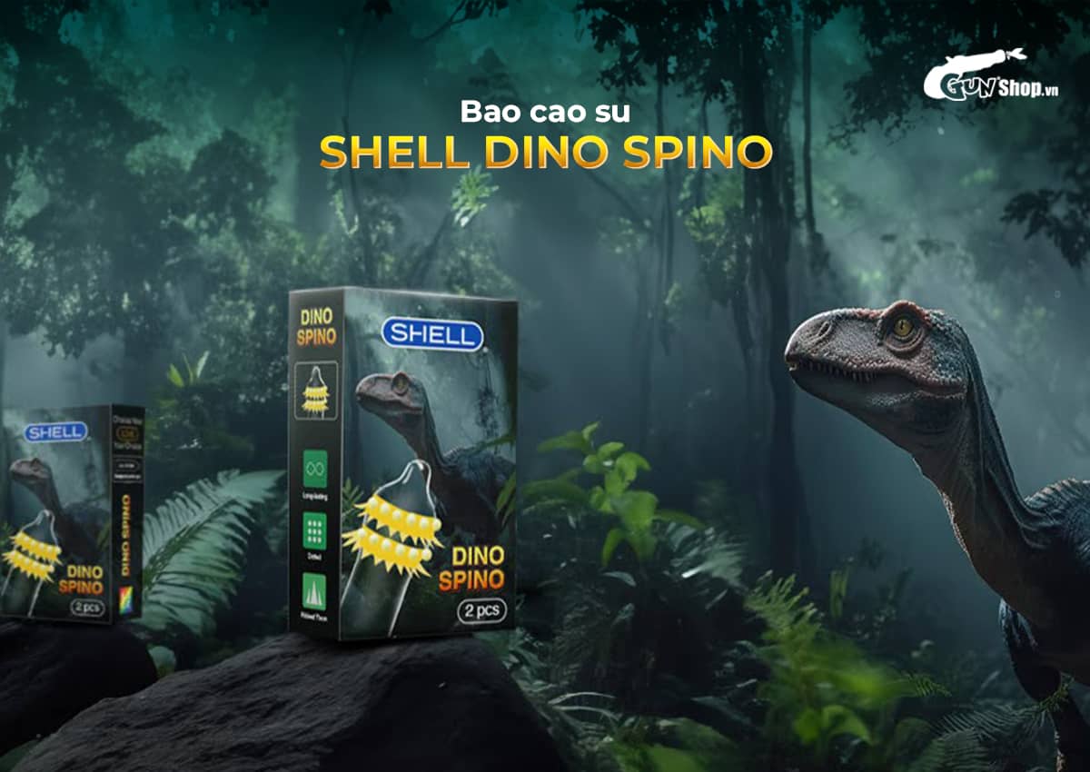 Bao cao su Shell Dino Spino chính hãng, giá rẻ tại Gunshop.vn