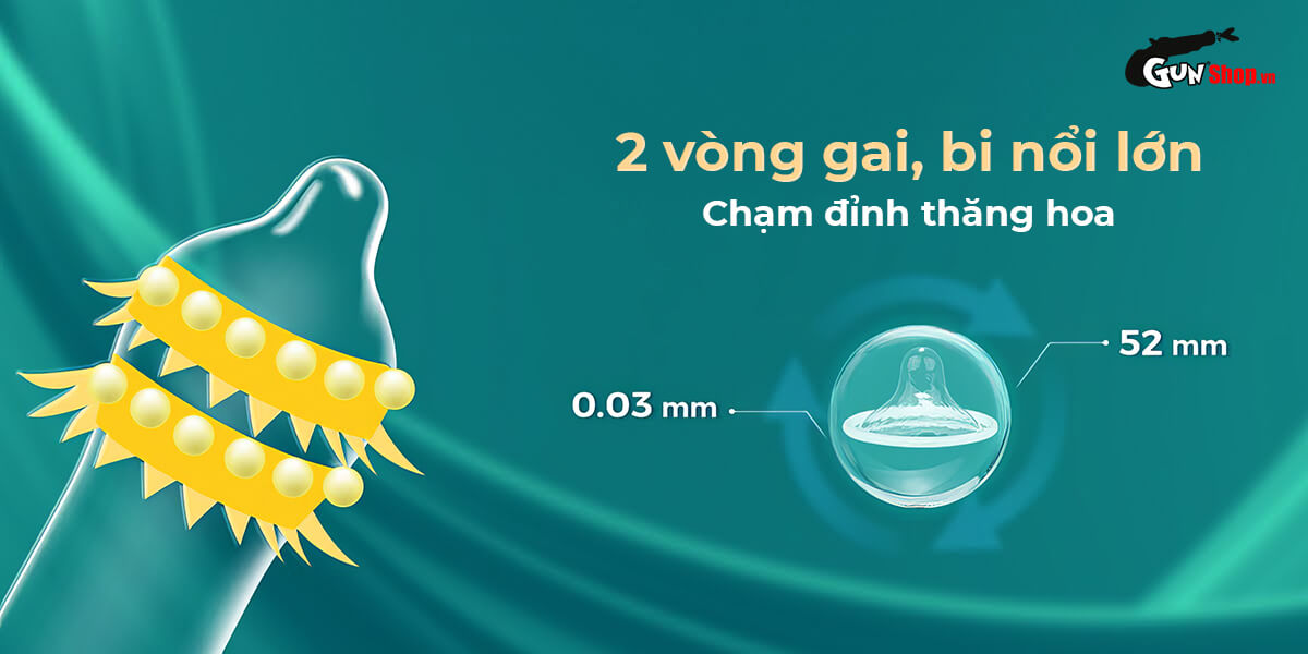 Bao cao su Shell Dino Spino chính hãng, giá rẻ tại Gunshop.vn