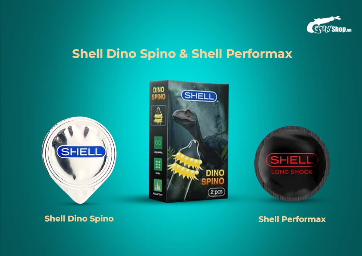 Bao cao su Shell Dino Spino chính hãng, giá rẻ tại Gunshop.vn