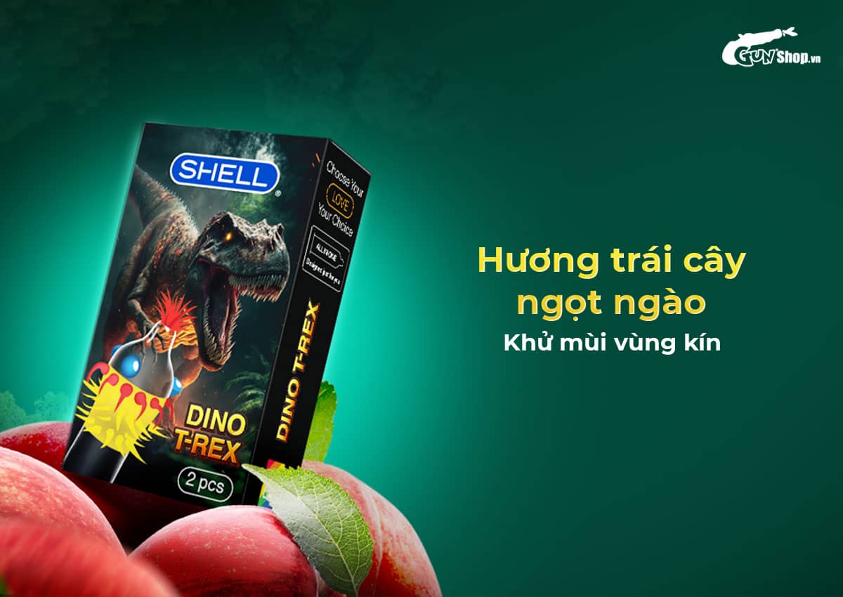 Bao cao su Shell Dino T-rex chính hãng tại Gunshop.vn