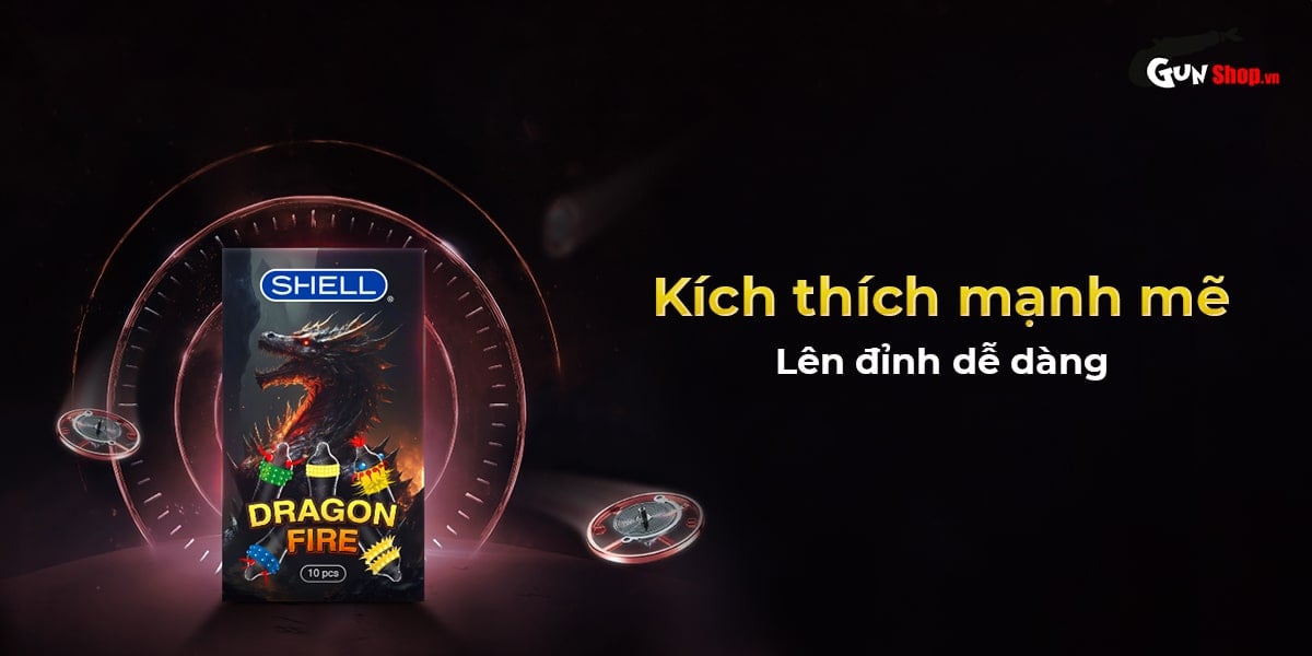 Bao cao su Shell Dragon Fire chính hãng tại Gunshop.vn