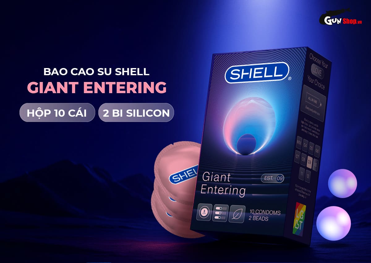 Bao cao su Shell Giant Entering chính hãng tại Gunshop