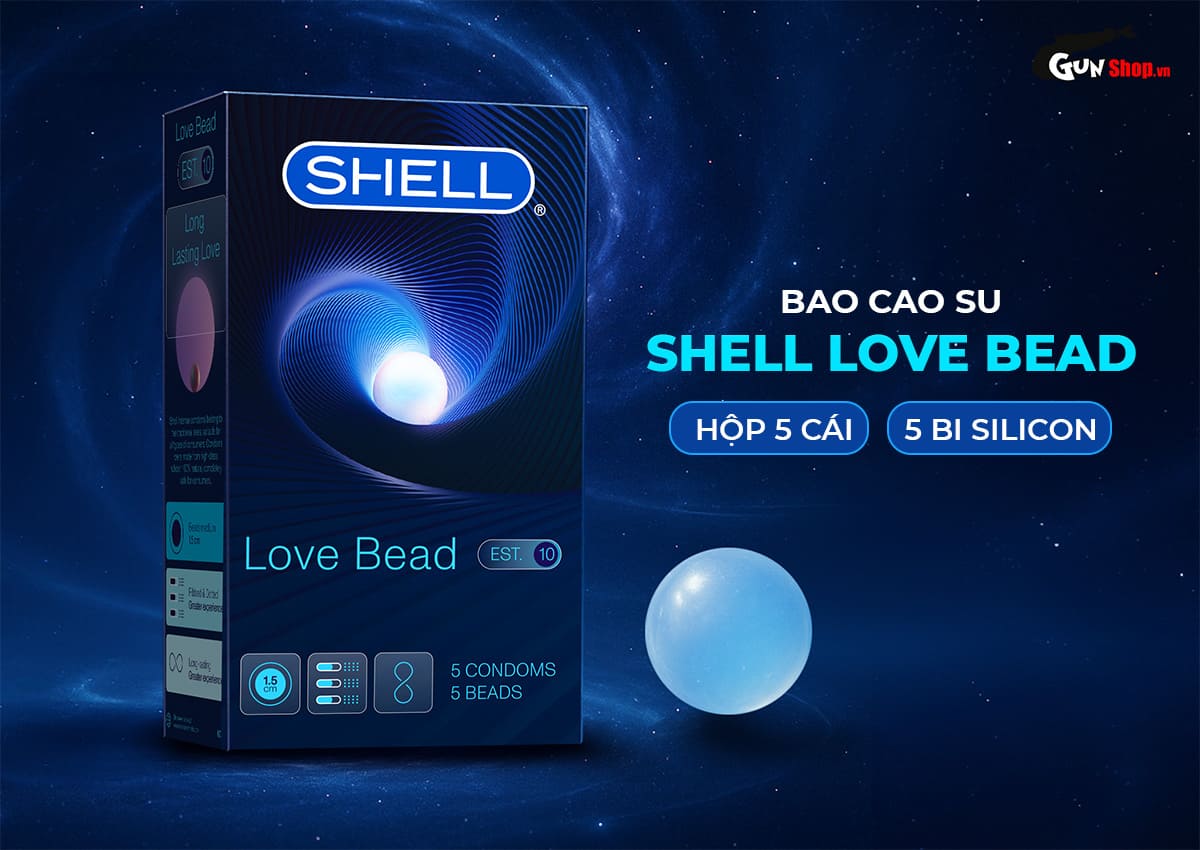 Bao cao su Shell Love Bead chính hãng tại gunshop.vn
