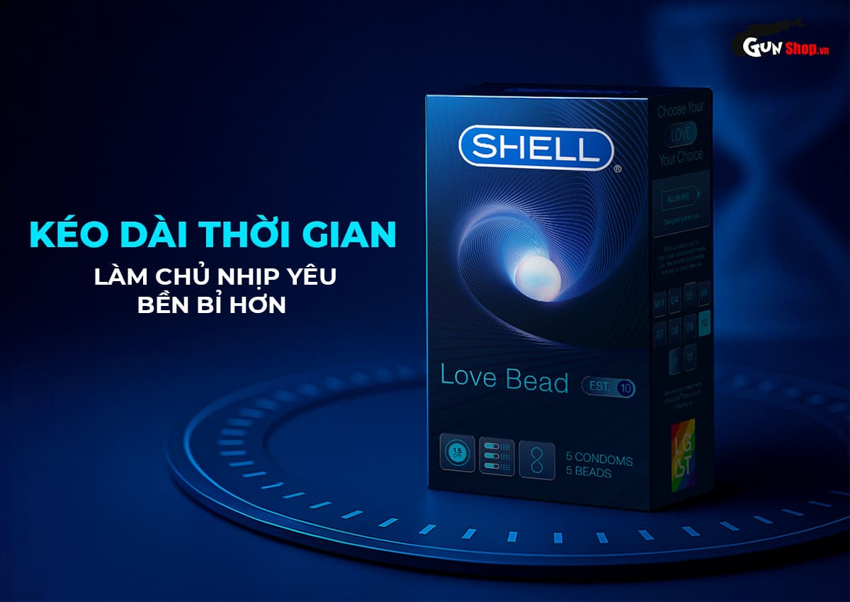 Bao cao su Shell Love Bead chính hãng tại gunshop.vn