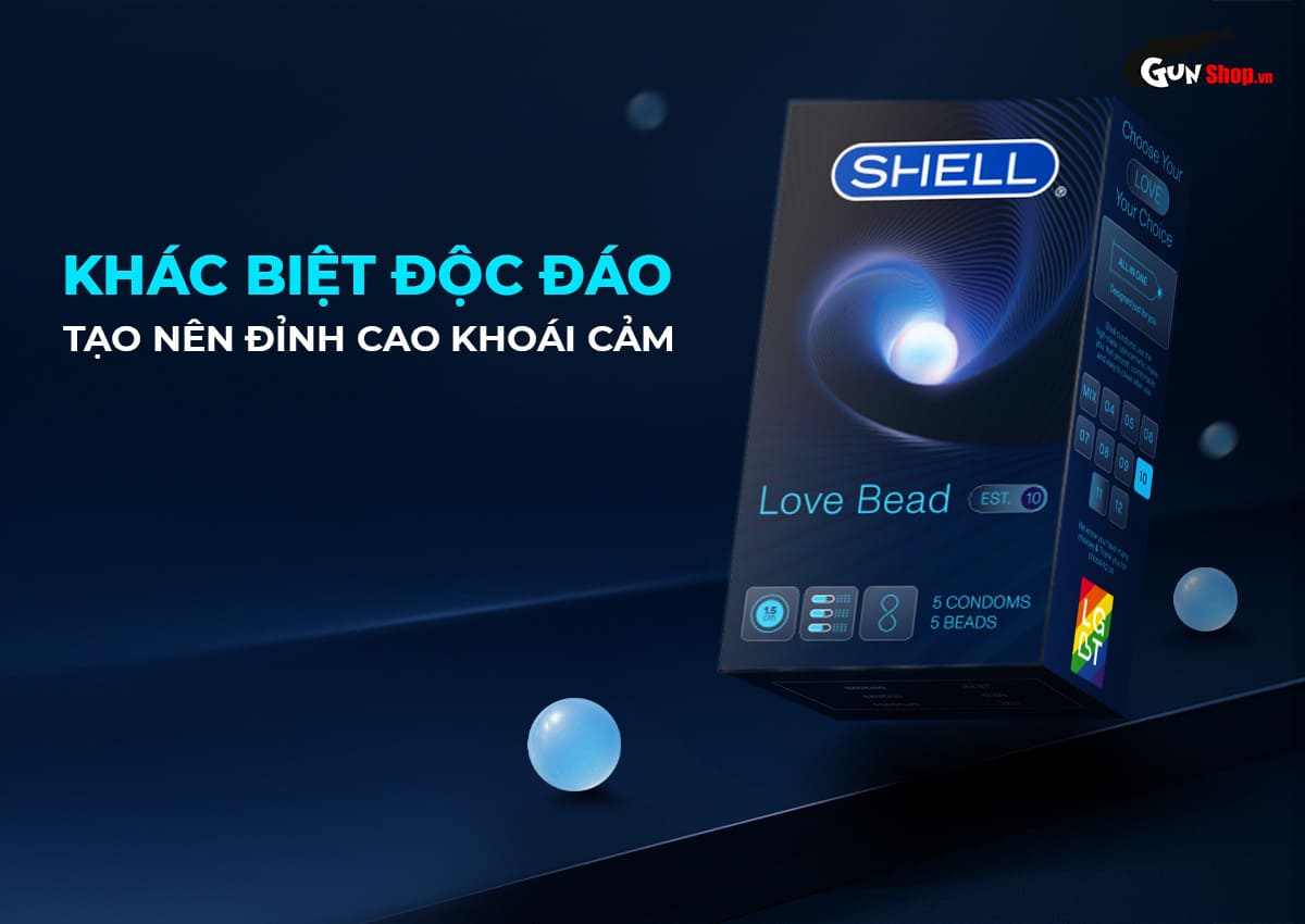 Bao cao su Shell Love Bead chính hãng tại gunshop.vn