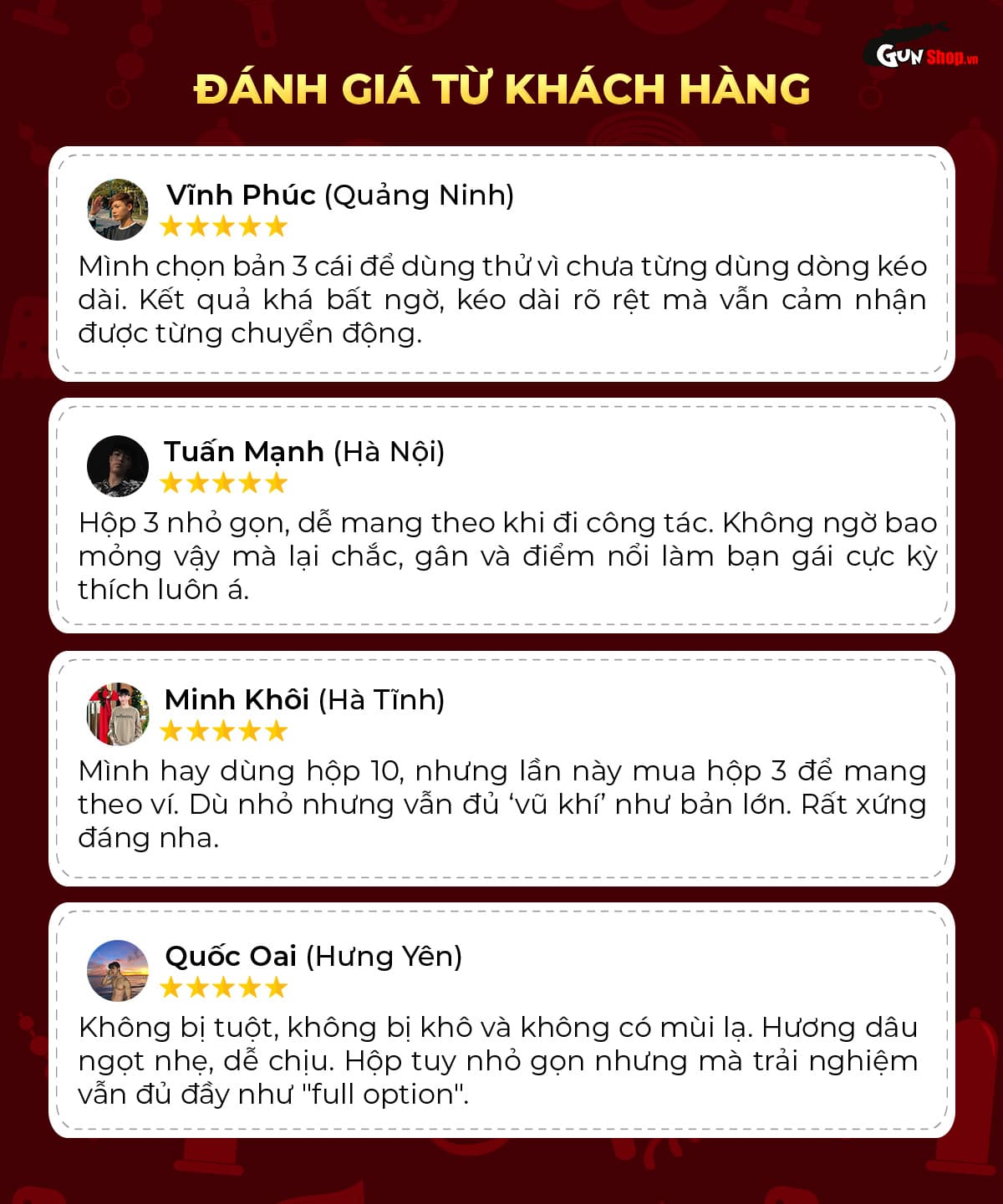 Đánh giá khách hàng mua bao cao su Shell Performax Hộp 3 cái